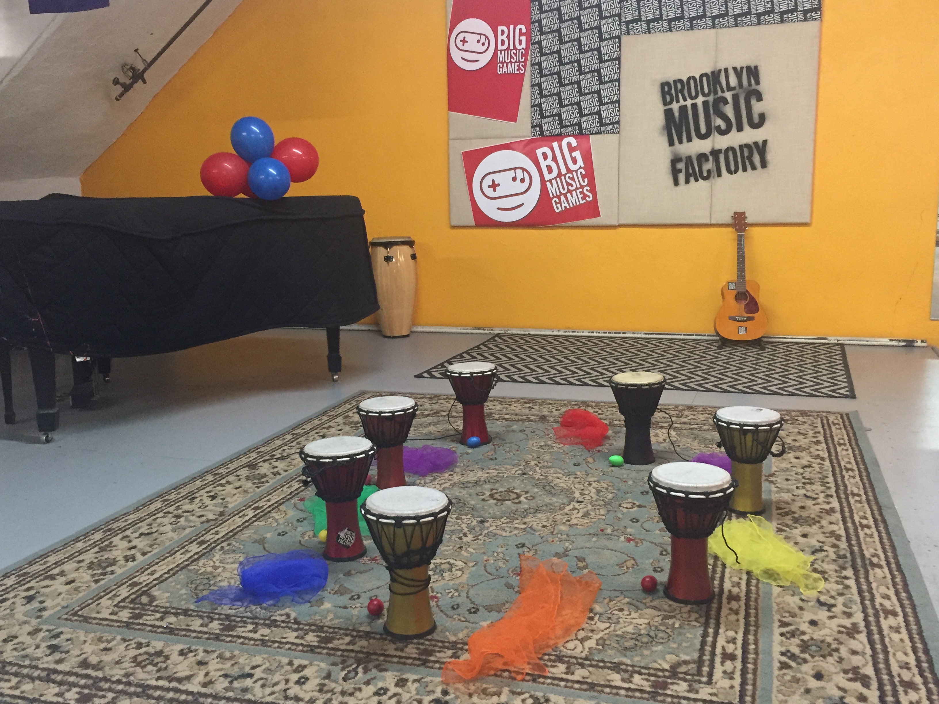 birthday party setup at brooklyn music factory 
